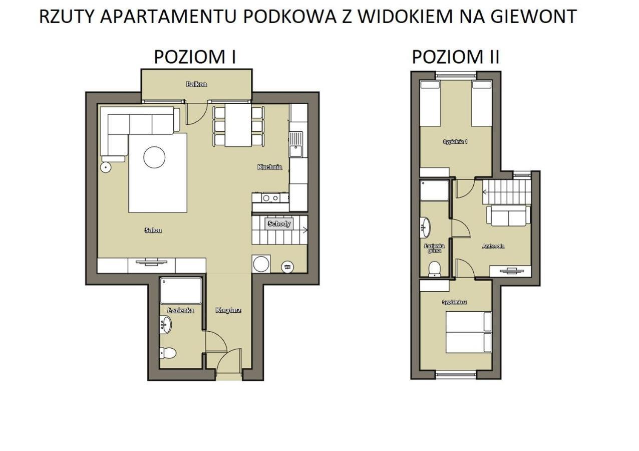 Apartament Podkowa Z Widokiem Na Giewont Kościelisko Εξωτερικό φωτογραφία